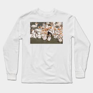 American White Pelicans Long Sleeve T-Shirt